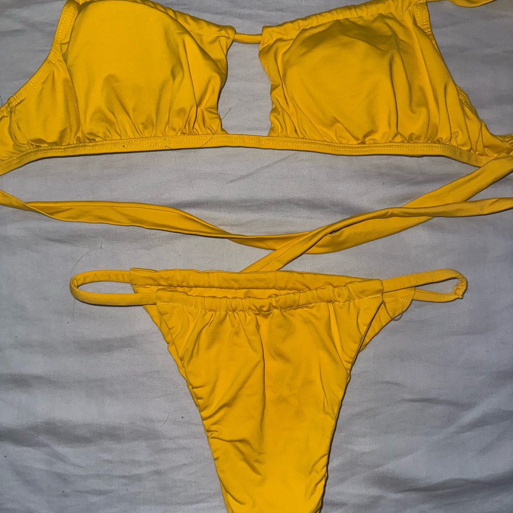 Vibrant Yellow Bikini Set
